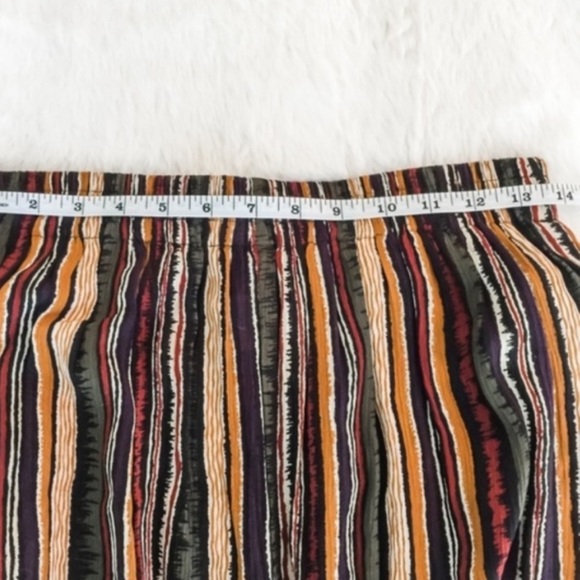 Vintage Lee David Hippie Multicolor Stripe Rayon Pants🕊️ - Picture 3 of 4
